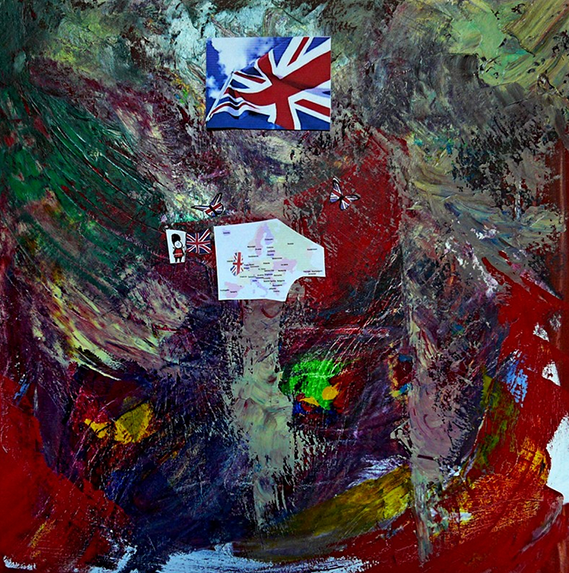 Brexit (Paint inspired by poetry by Giulia Occorsio)